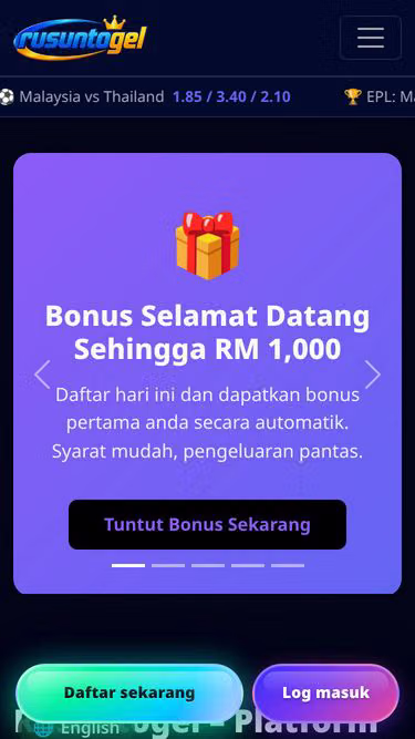Screenshot of rusuntogel.my