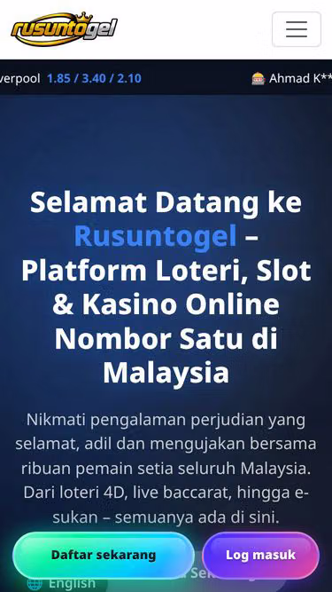 Screenshot of rusuntogel.top