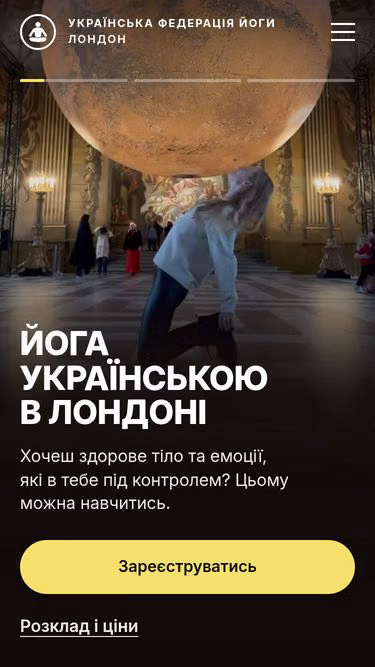 Screenshot of ruta.yoga