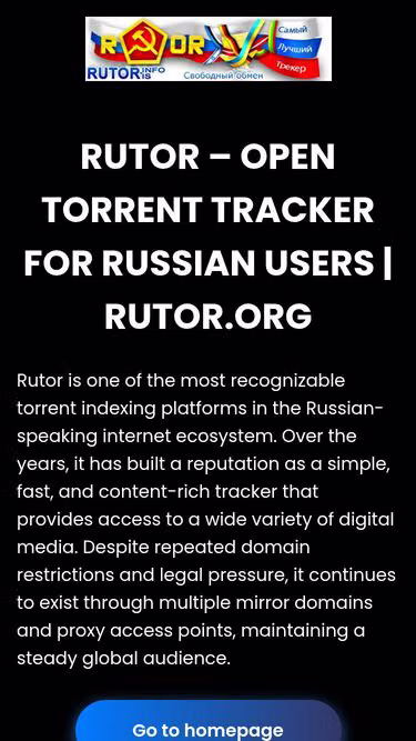 Screenshot of rutor.lat