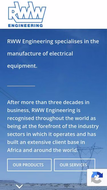 Screenshot of rww.co.za