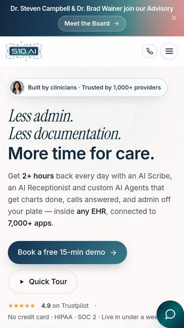 Screenshot of s10.ai