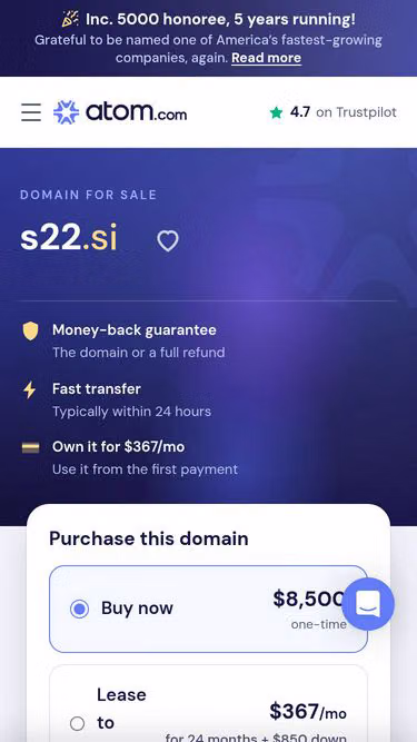 Screenshot of s22.si