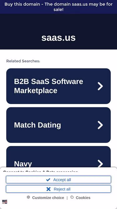 Screenshot of saas.us