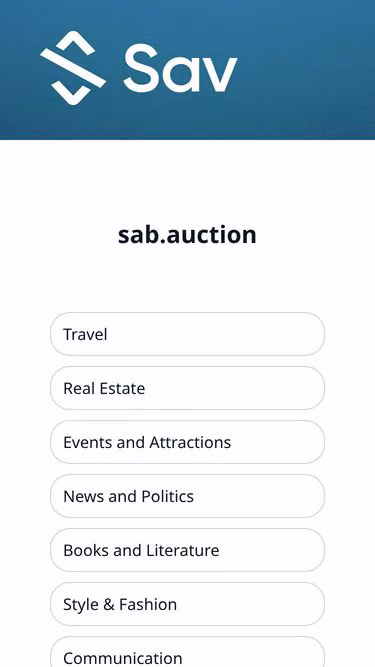 Screenshot of sab.auction