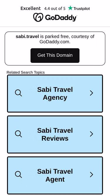 Screenshot of sabi.travel