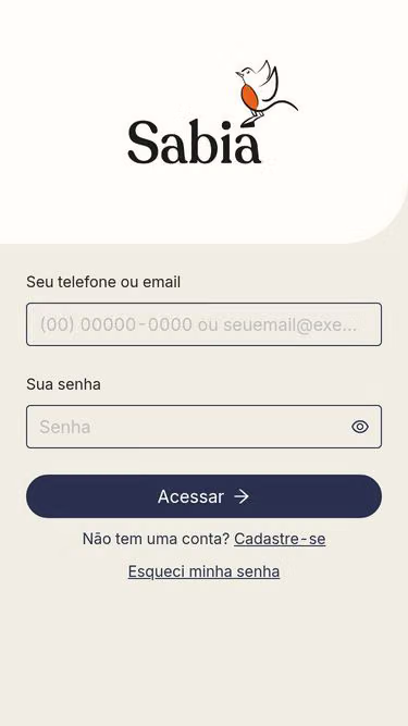 Screenshot of sabia.app