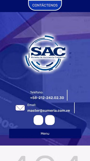 Screenshot of sac.net.ve
