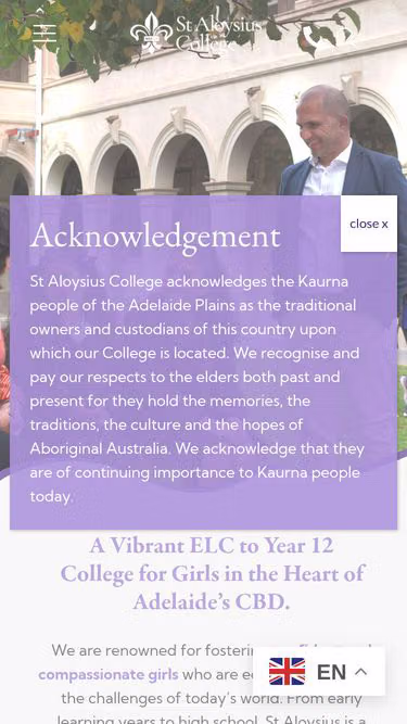 Screenshot of sac.sa.edu.au