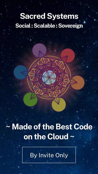 Screenshot of sacred.website