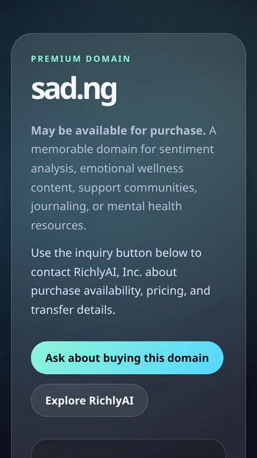 Screenshot of sad.ng