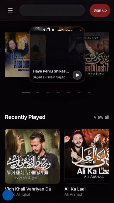 Screenshot of sadaa.one