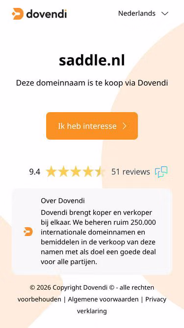 Screenshot of saddle.nl