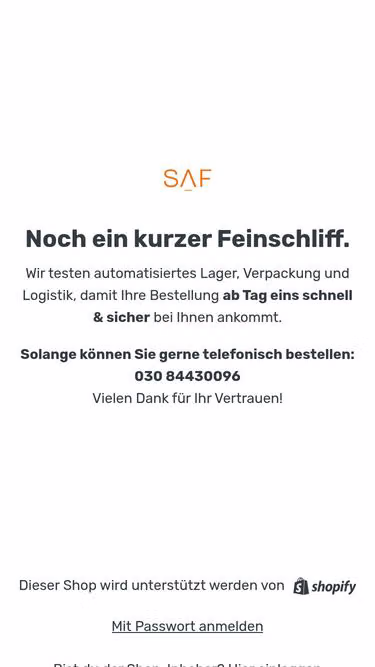 Screenshot of saf.dental
