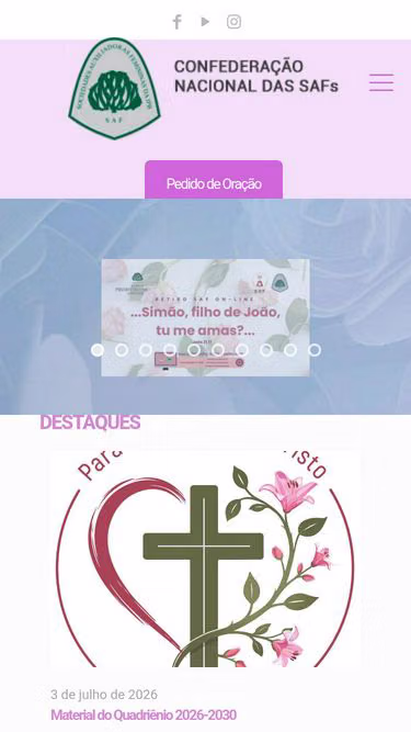 Screenshot of saf.org.br