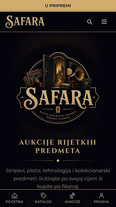 Screenshot of safara.ba
