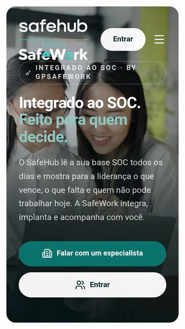 Screenshot of safehub.com.br