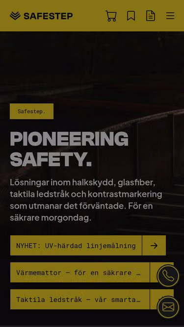Screenshot of safestep.nu