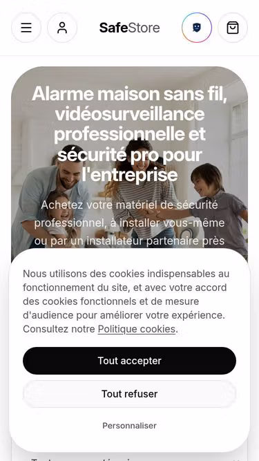 Screenshot of safestore.app