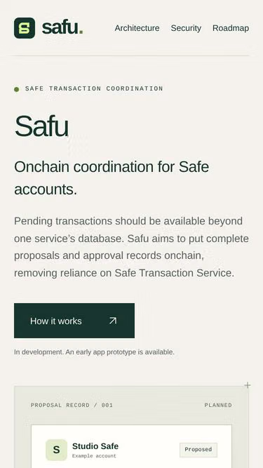 Screenshot of safu.biz