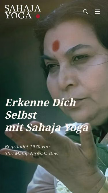 Screenshot of sahajayoga.de