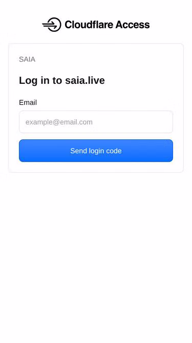 Screenshot of saia.live