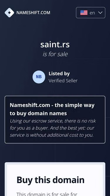 Screenshot of saint.rs