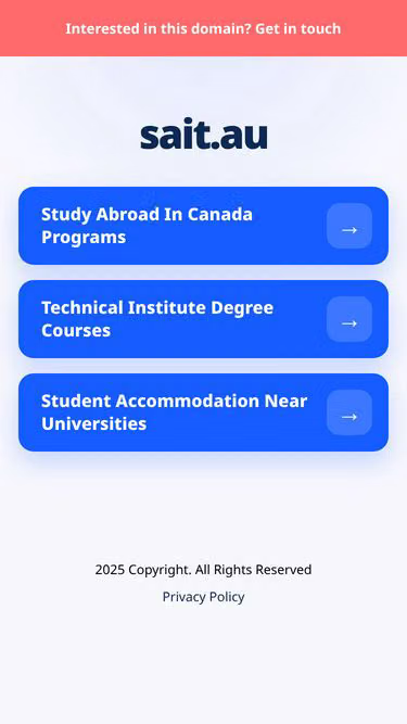 Screenshot of sait.au