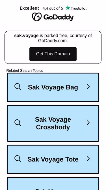 Screenshot of sak.voyage