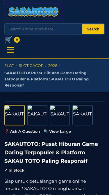 Screenshot of sakautoto.site