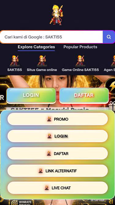 Screenshot of sakti55.store