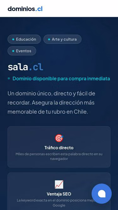 Screenshot of sala.cl