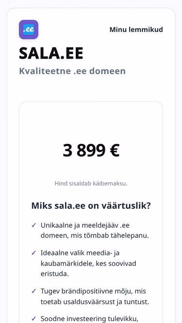 Screenshot of sala.ee