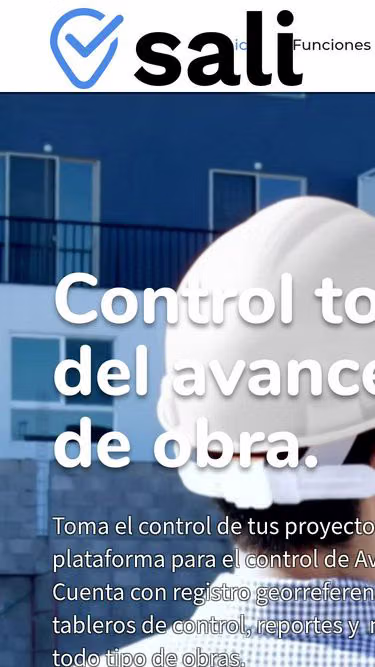 Screenshot of sali.com.mx
