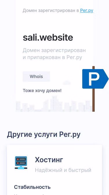 Screenshot of sali.website