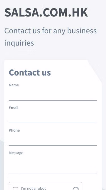 Screenshot of salsa.com.hk
