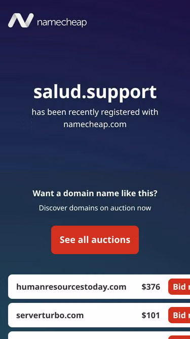 Screenshot of salud.support