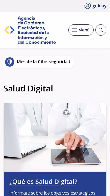 Screenshot of salud.uy