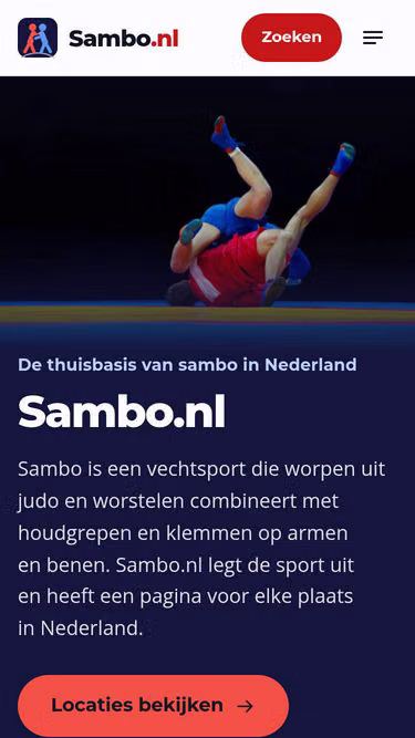 Screenshot of sambo.nl