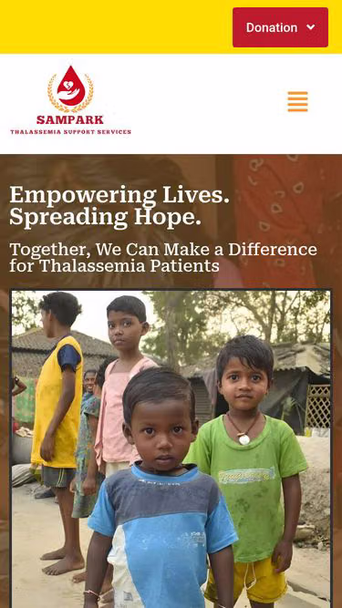 Screenshot of sampark.life