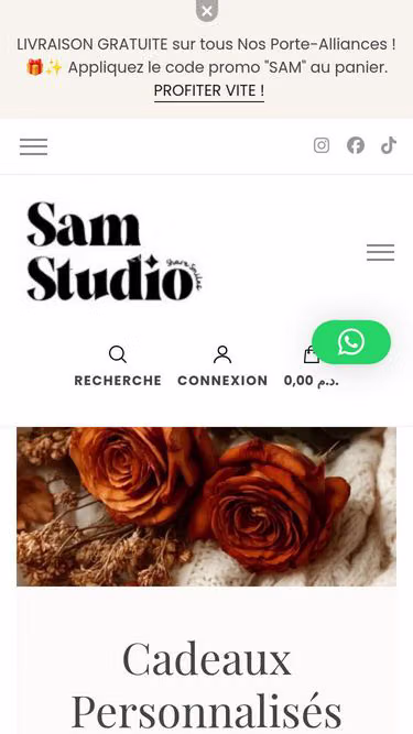 Screenshot of samstudio.ma