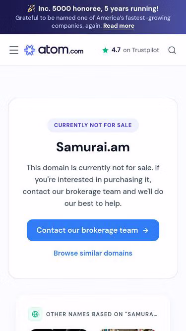 Screenshot of samurai.monster