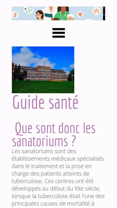 Screenshot of sanatorium.fr