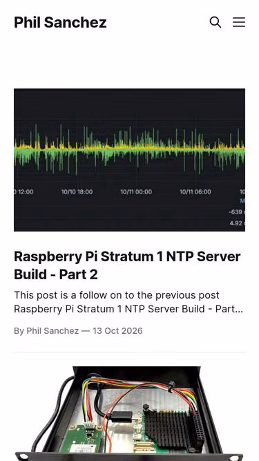 Screenshot of sanchez.id.au