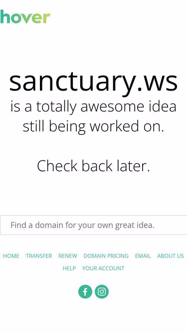 Screenshot of sanctuary.ws