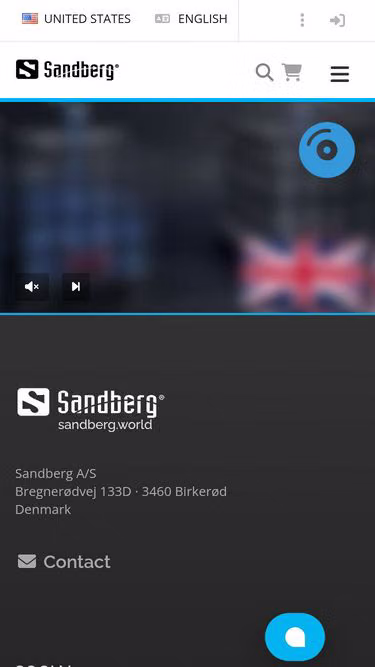 Screenshot of sandberg.info
