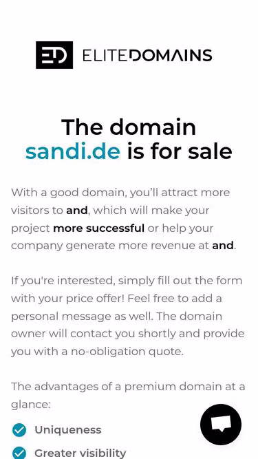 Screenshot of sandi.de