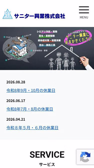 Screenshot of sanita.jp