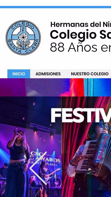 Screenshot of santaclara.edu.co