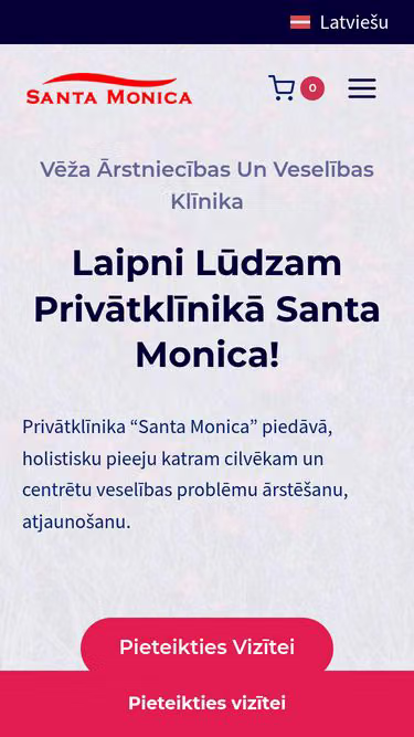Screenshot of santamonica.lv